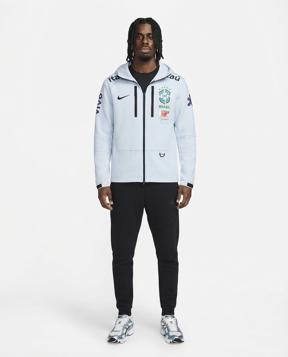 Veste à capuche Brésil – Bleu ciel