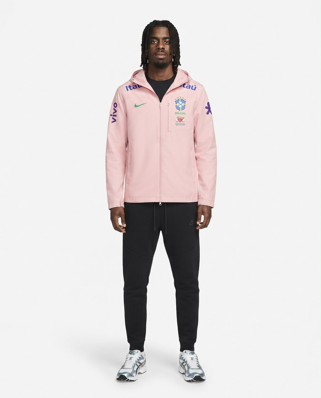Veste à capuche Brésil – Rose