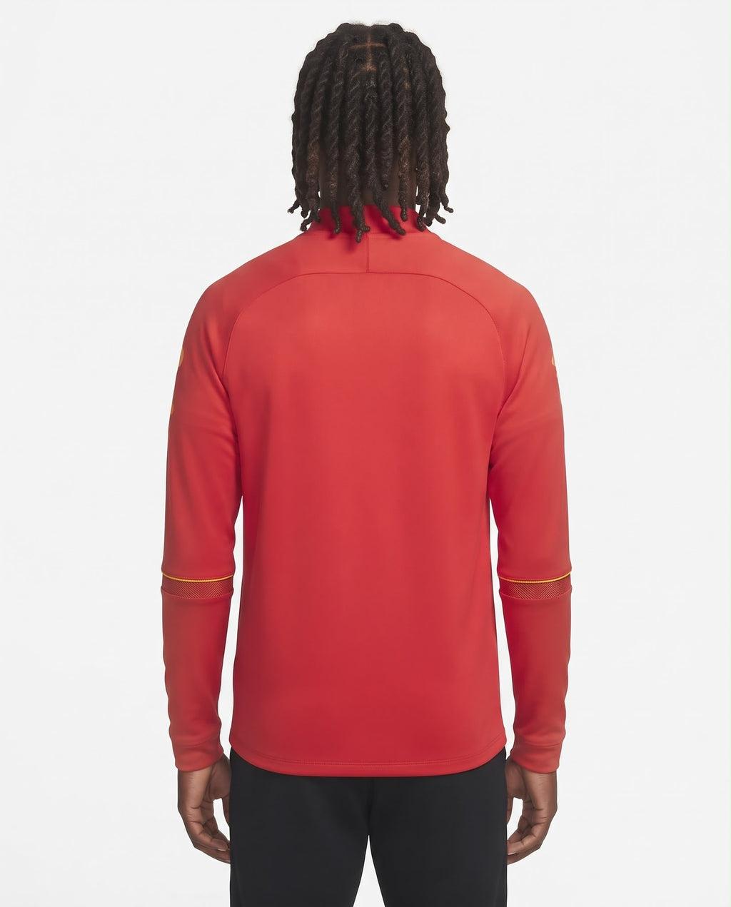 Haut d'entraînement demi-zip Brésil – Rouge
