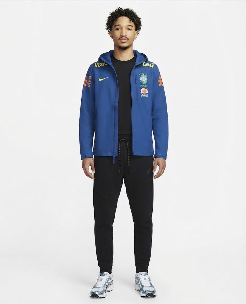 Veste à capuche Brésil – Bleu royal