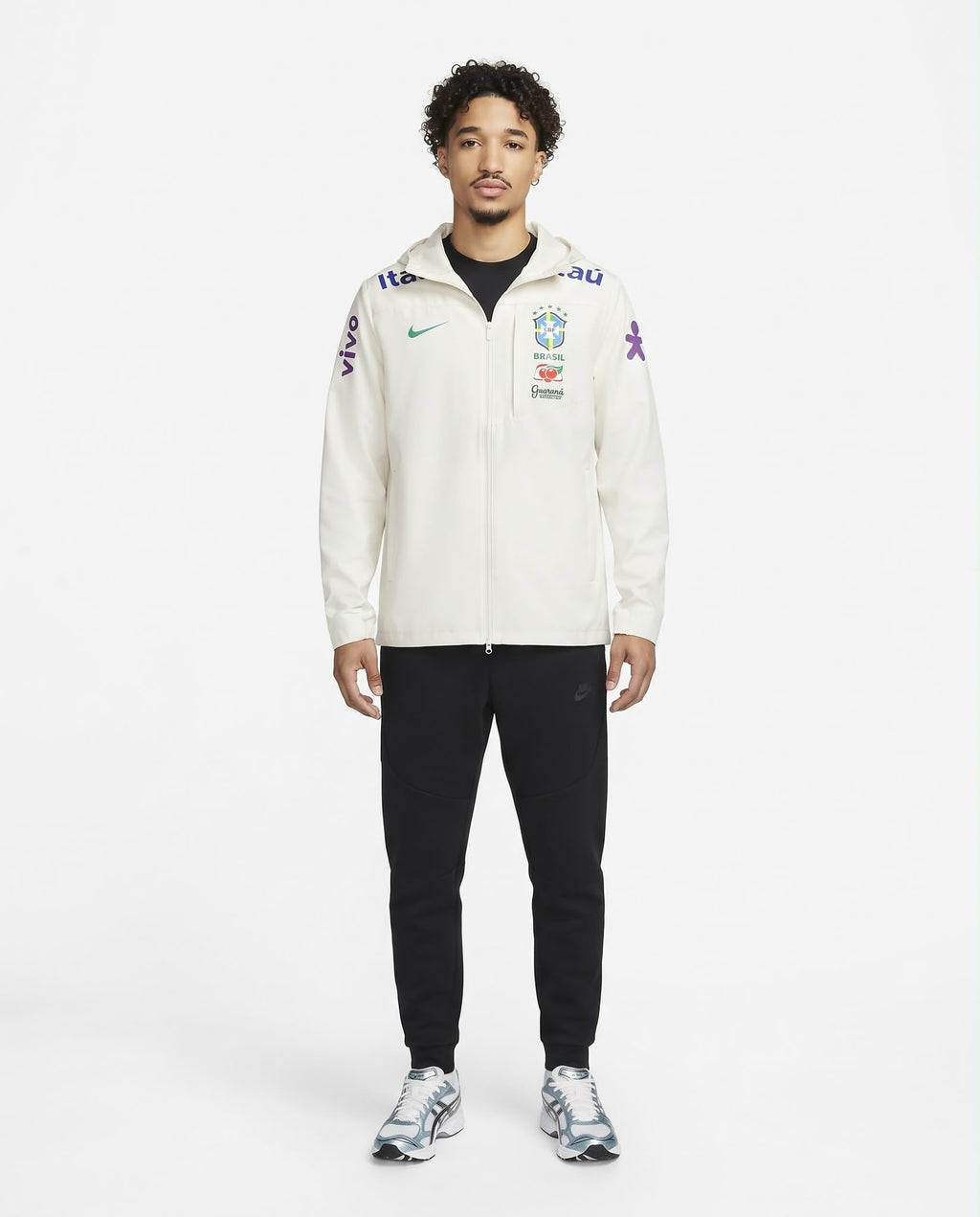 Veste à capuche Brésil – Blanc crème