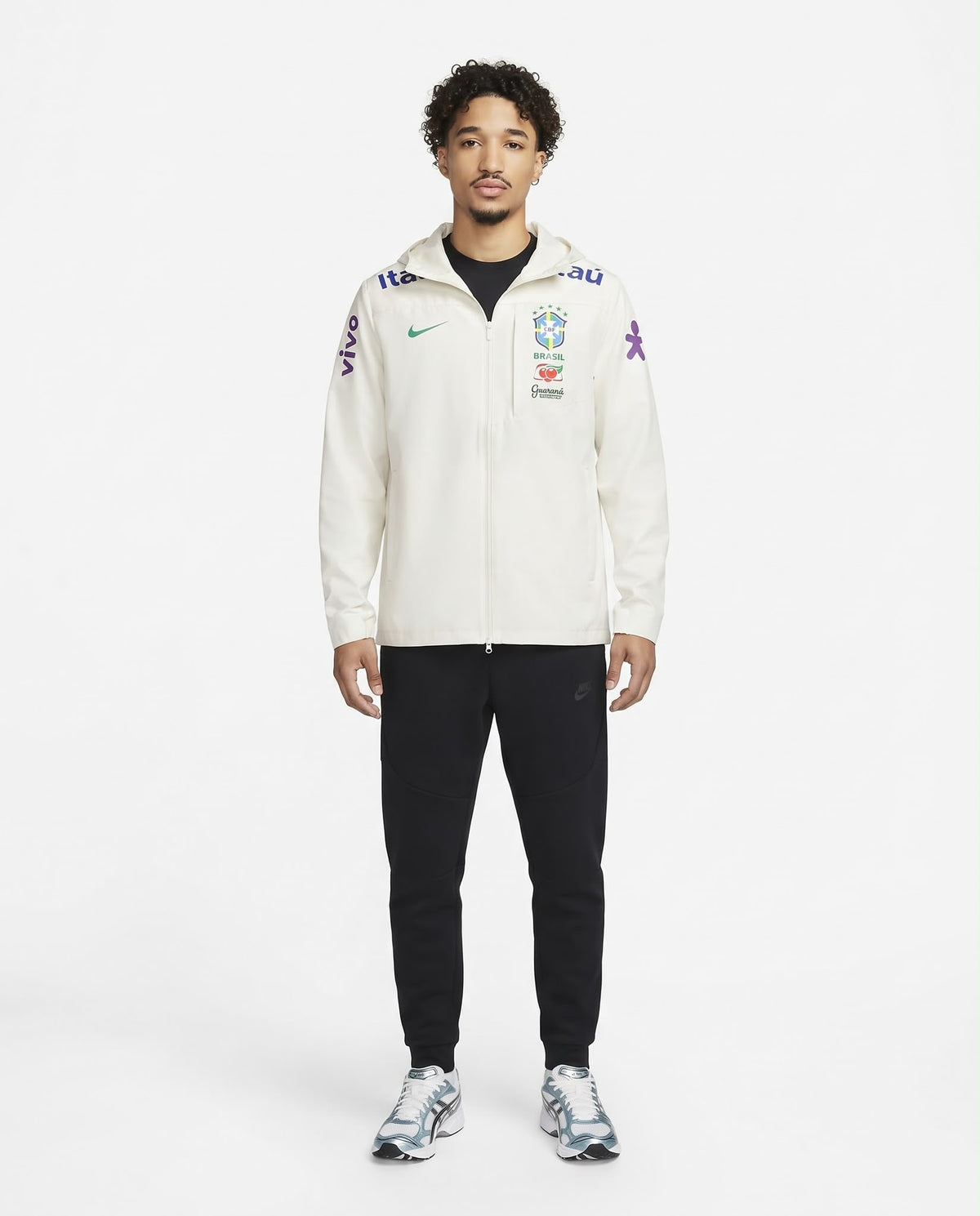 Veste à capuche Brésil – Blanc crème