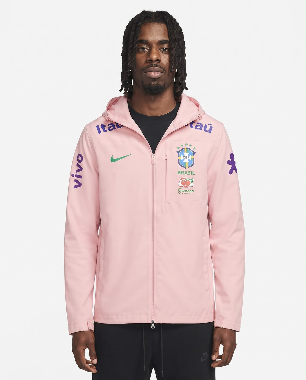 Veste à capuche Brésil – Rose