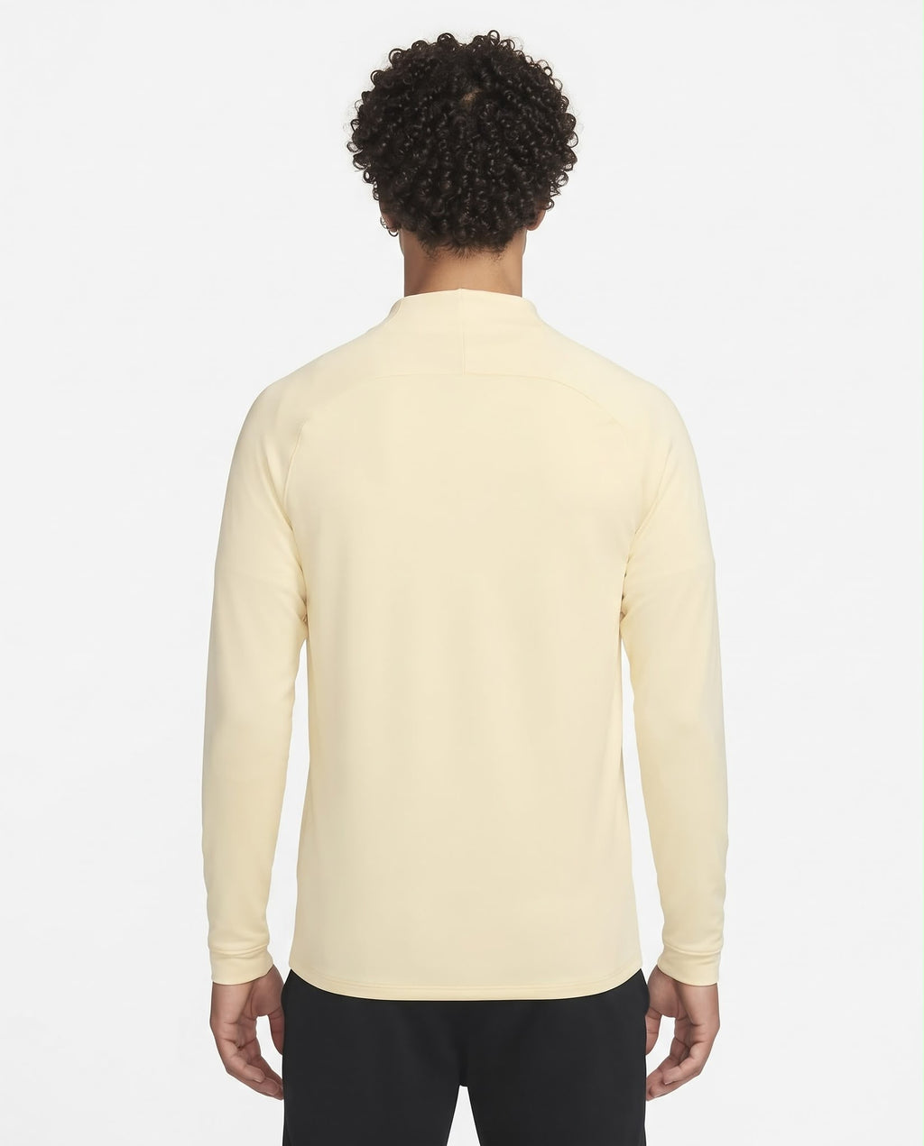 Haut d'entraînement demi-zip Brésil – Jaune pâle