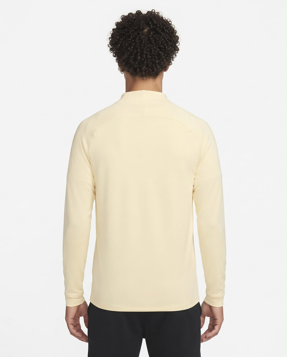 Haut d'entraînement demi-zip Brésil – Jaune pâle