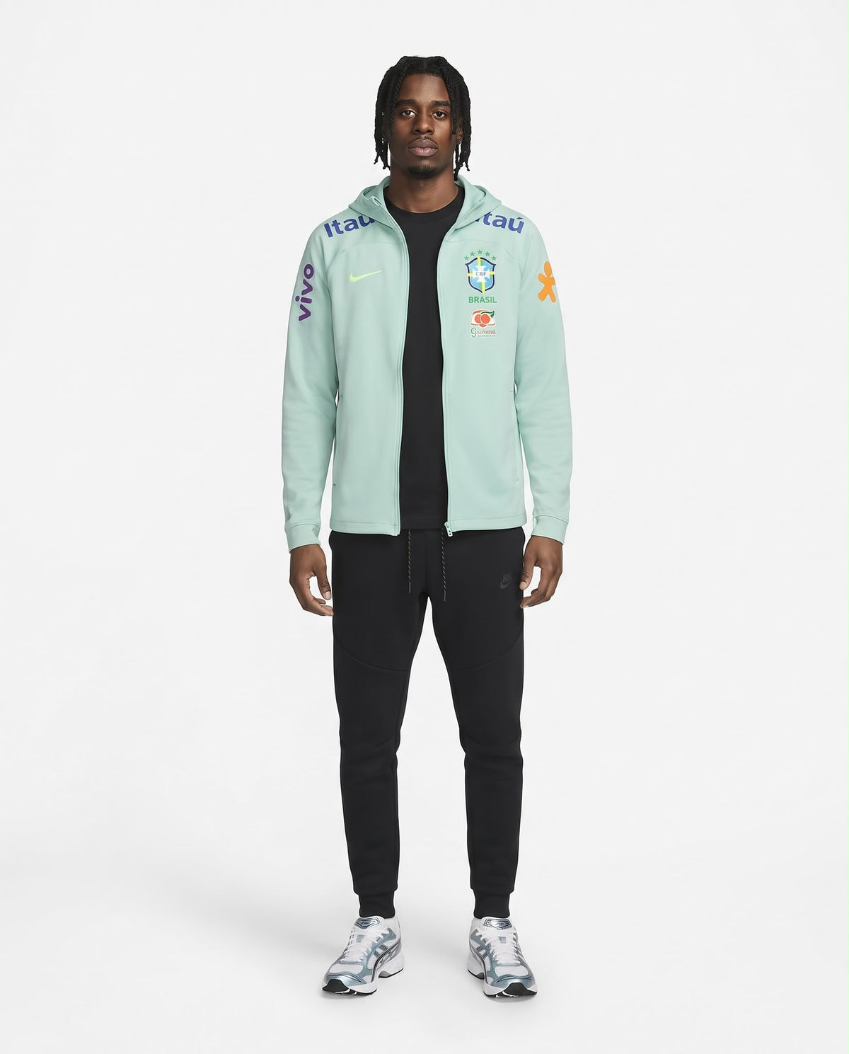 Veste à capuche Brésil – Vert menthe
