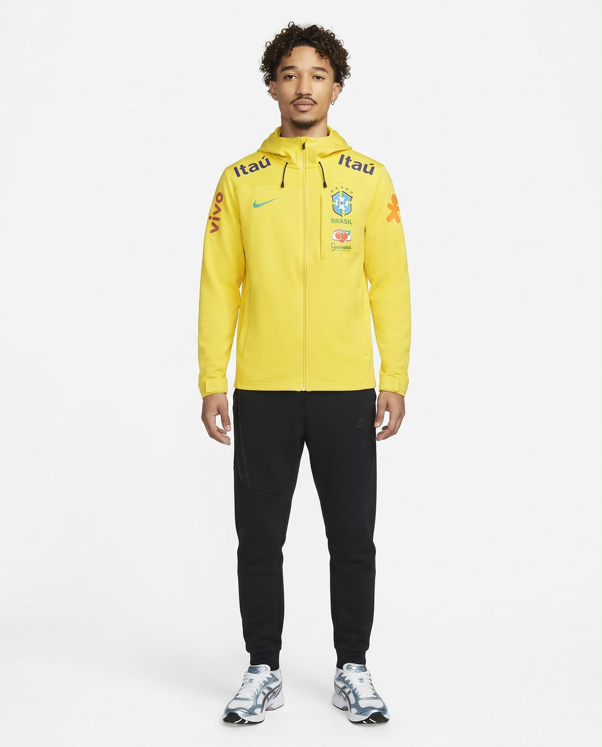 Veste à capuche Brésil – Jaune
