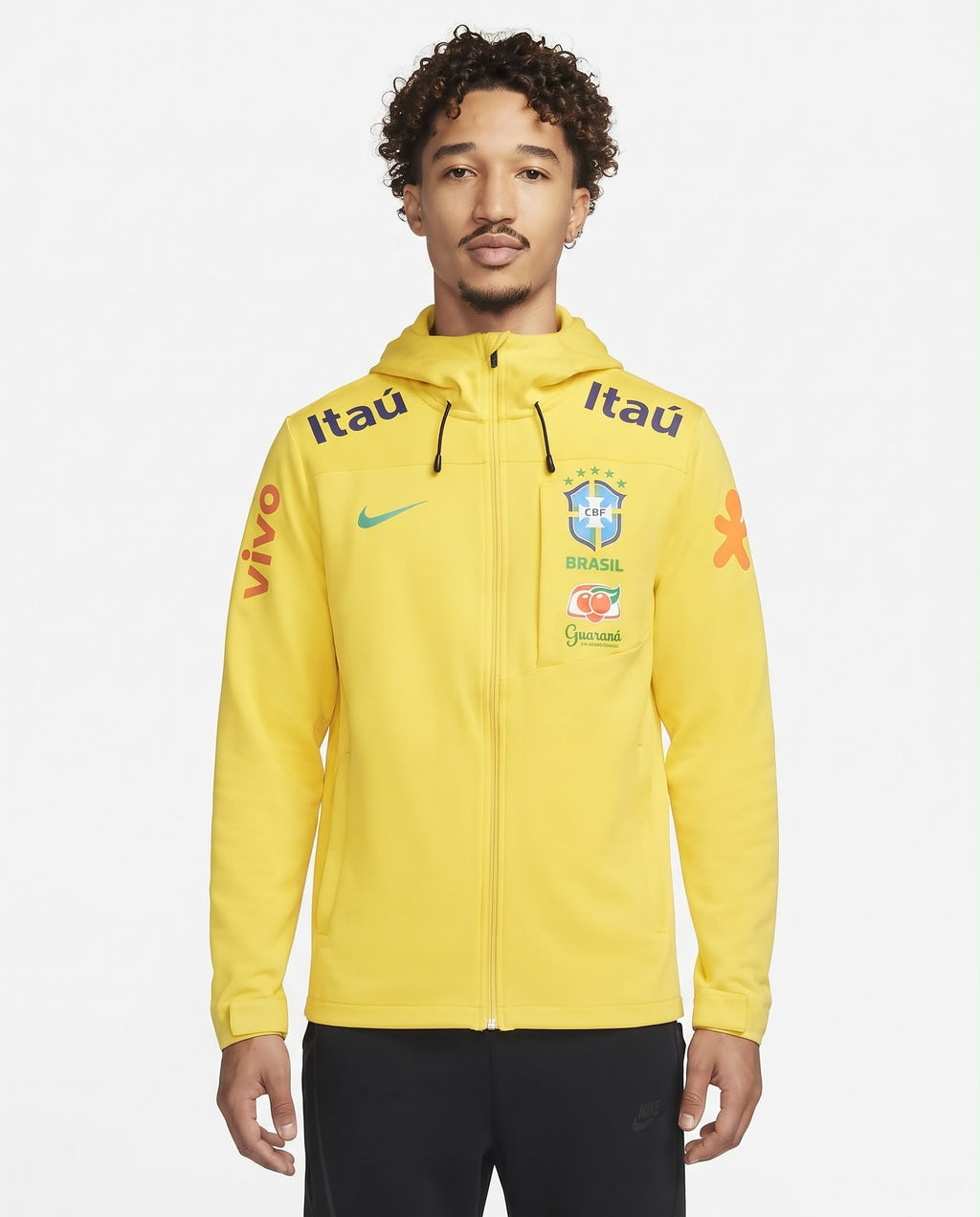 Veste à capuche Brésil – Jaune