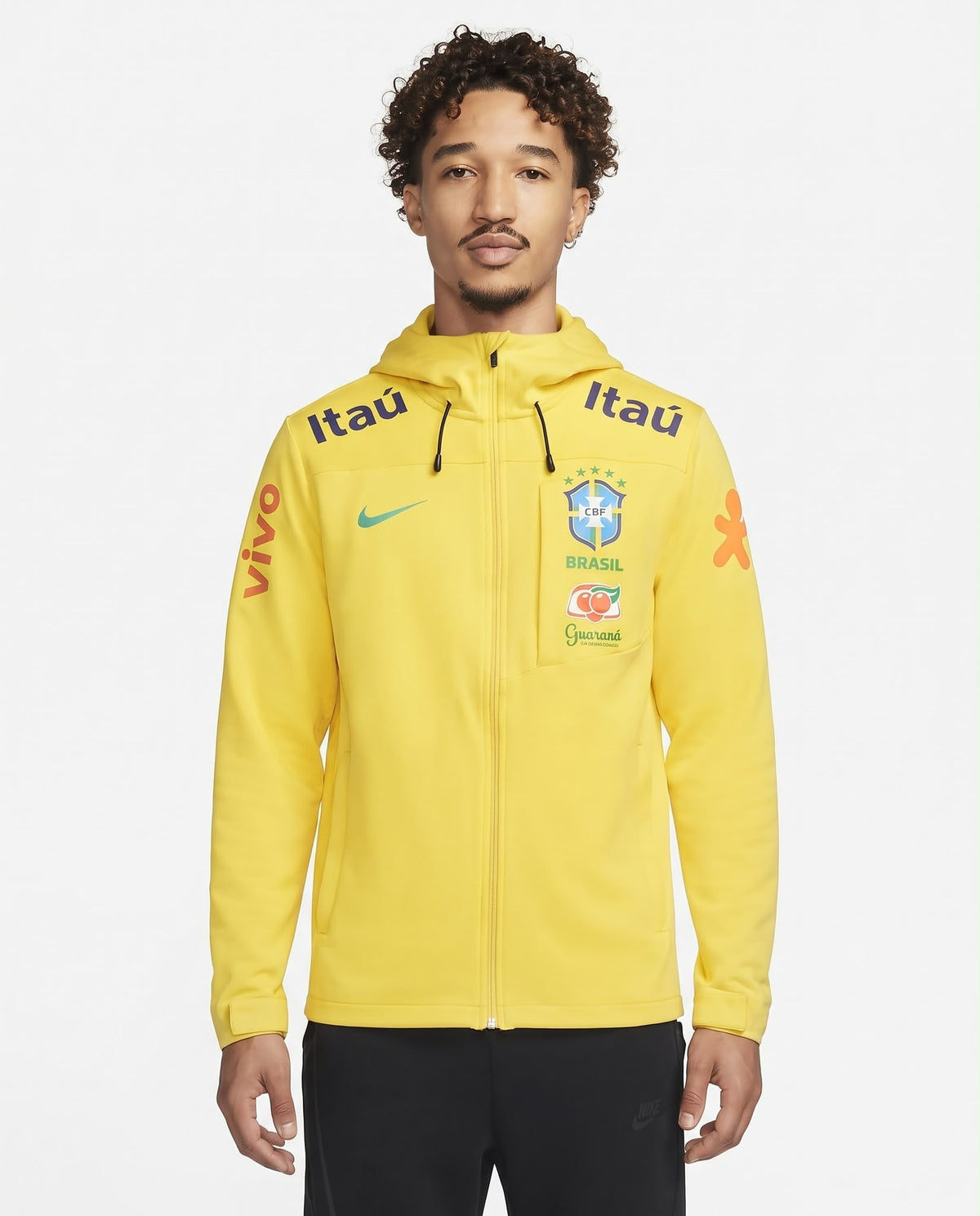 Veste à capuche Brésil – Jaune