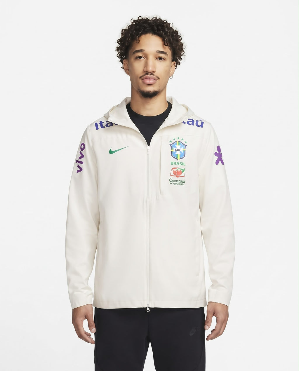 Veste à capuche Brésil – Blanc crème