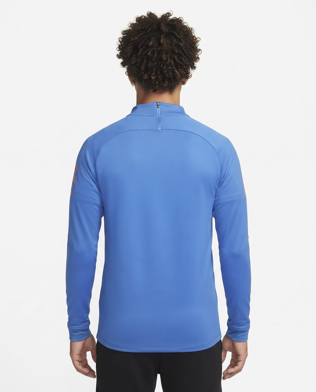 Haut d'entraînement demi-zip Brésil – Bleu